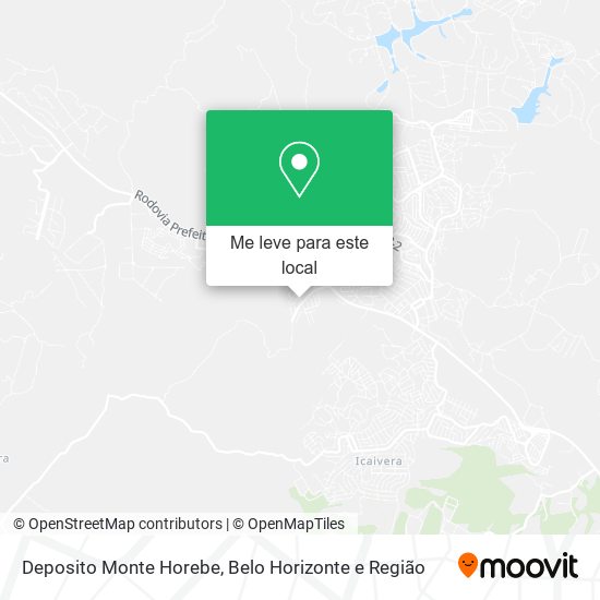 Deposito Monte Horebe mapa