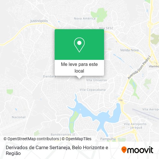 Derivados de Carne Sertaneja mapa