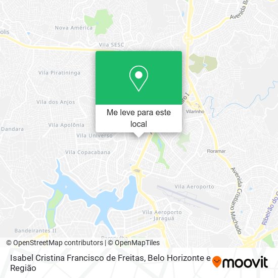Isabel Cristina Francisco de Freitas mapa