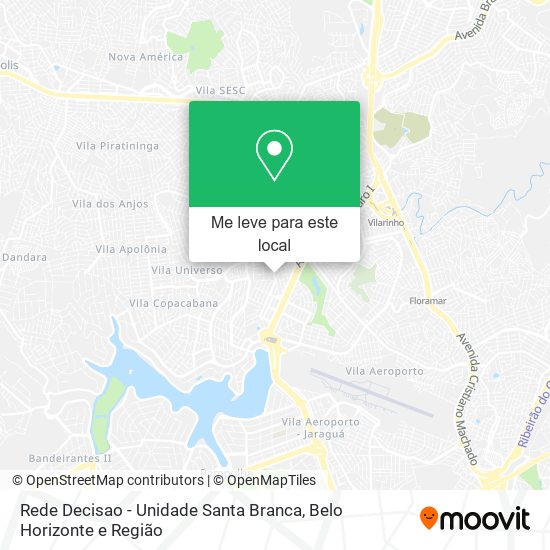 Rede Decisao - Unidade Santa Branca mapa