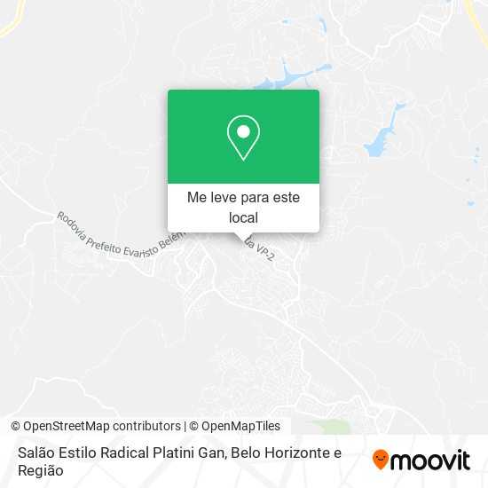 Salão Estilo Radical Platini Gan mapa