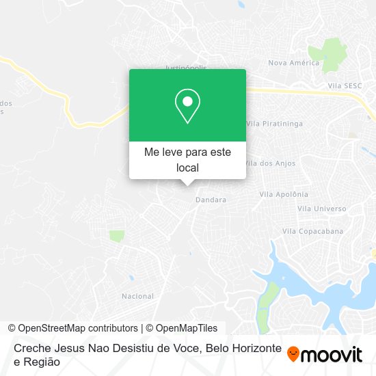 Creche Jesus Nao Desistiu de Voce mapa