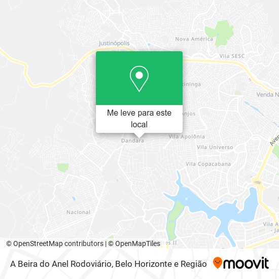 A Beira do Anel Rodoviário mapa