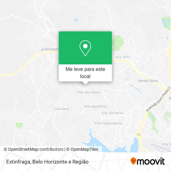 Extinfraga mapa