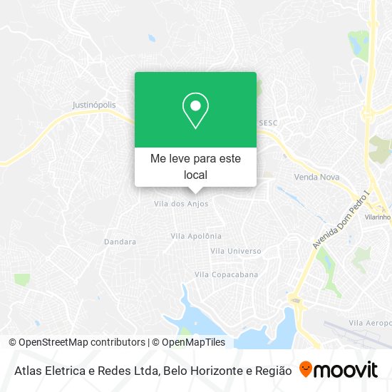 Atlas Eletrica e Redes Ltda mapa