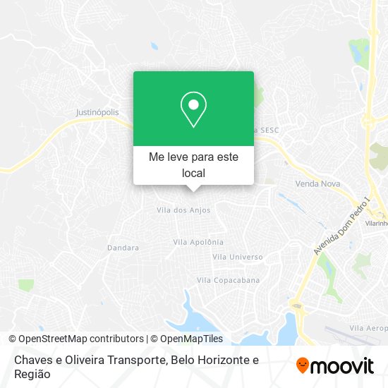 Chaves e Oliveira Transporte mapa