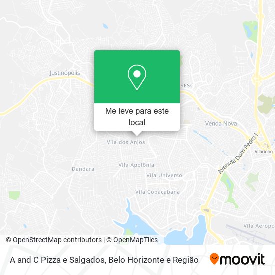 A and C Pizza e Salgados mapa