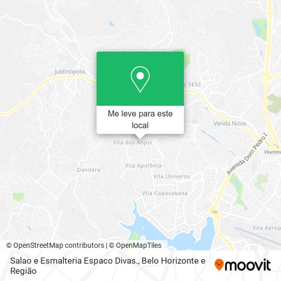 Salao e Esmalteria Espaco Divas. mapa