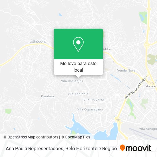 Ana Paula Representacoes mapa