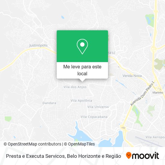Presta e Executa Servicos mapa