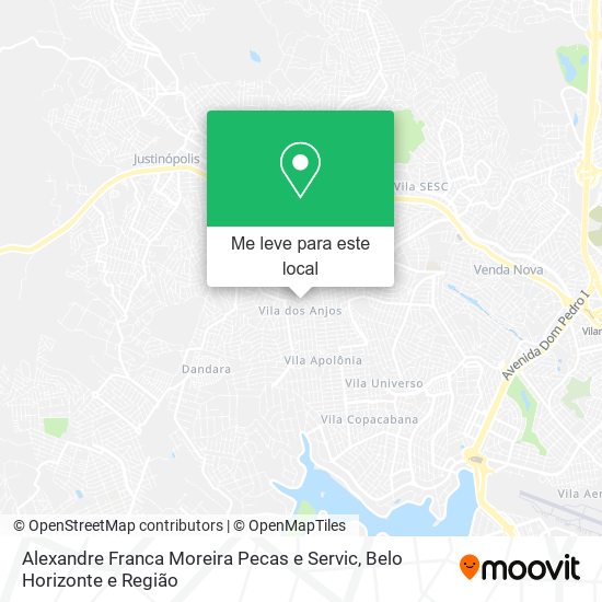 Alexandre Franca Moreira Pecas e Servic mapa
