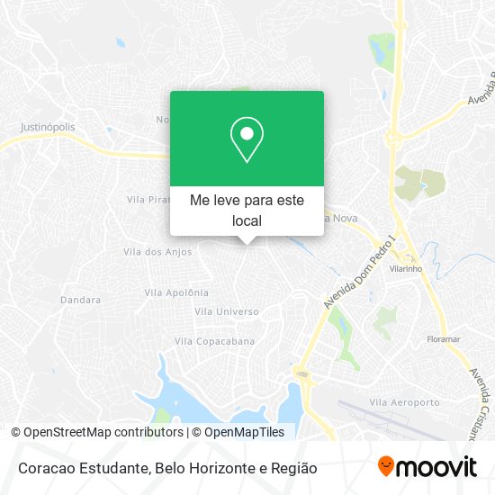 Coracao Estudante mapa