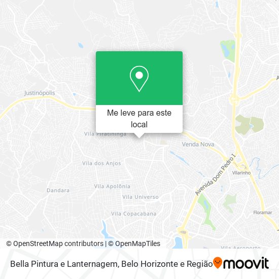 Bella Pintura e Lanternagem mapa