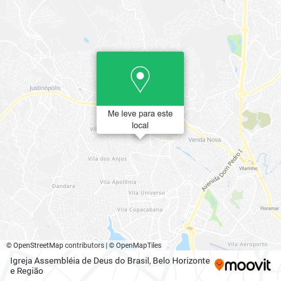 Igreja Assembléia de Deus do Brasil mapa