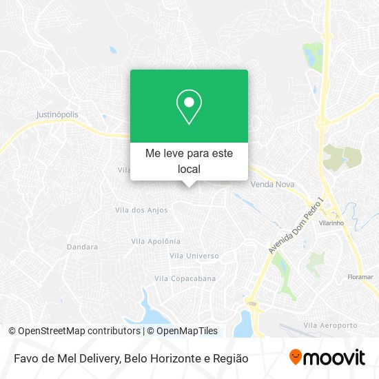 Favo de Mel Delivery mapa