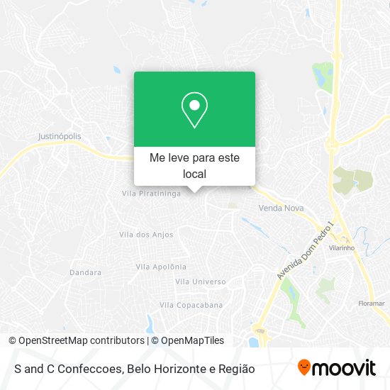 S and C Confeccoes mapa