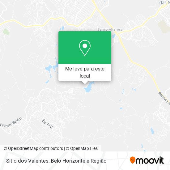 Sítio dos Valentes mapa