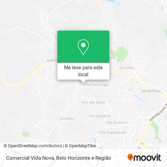 Comercial Vida Nova mapa