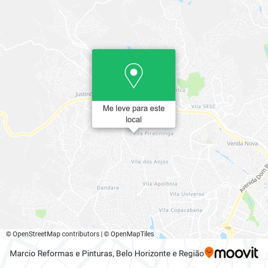 Marcio Reformas e Pinturas mapa