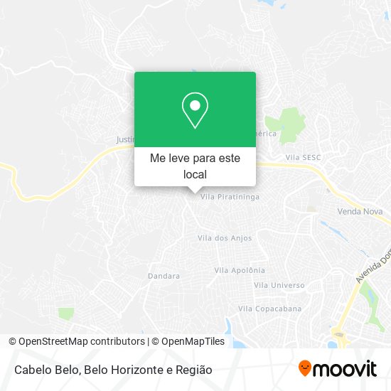 Cabelo Belo mapa