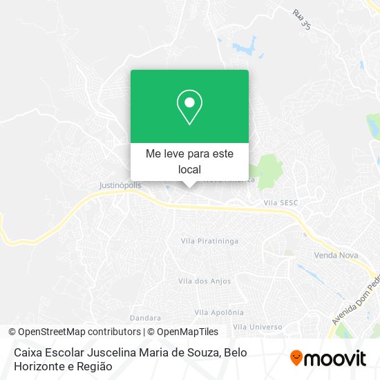 Caixa Escolar Juscelina Maria de Souza mapa