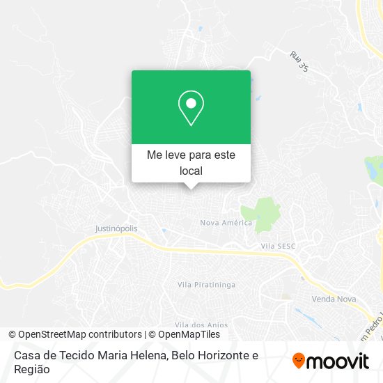 Casa de Tecido Maria Helena mapa
