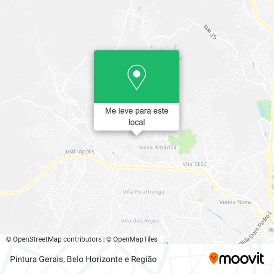 Pintura Gerais mapa