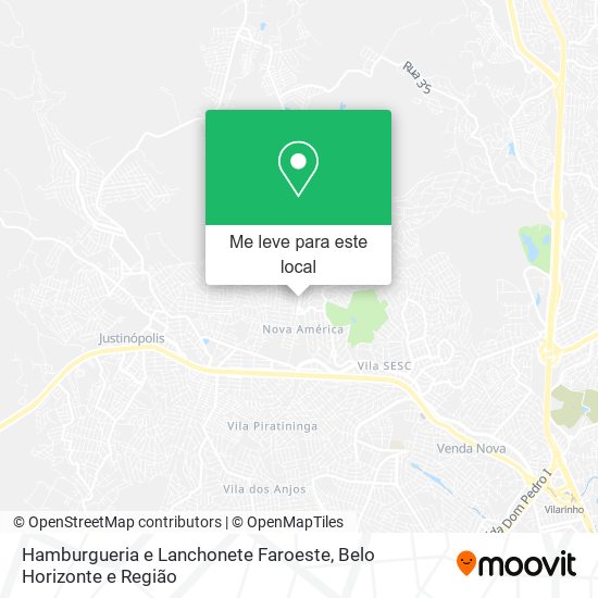 Hamburgueria e Lanchonete Faroeste mapa