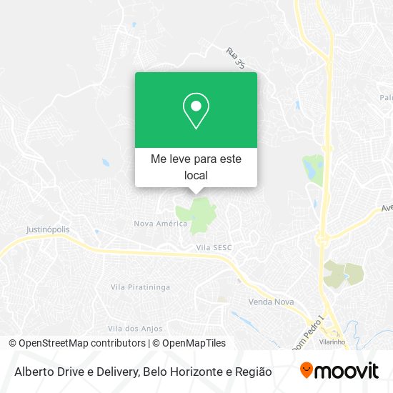 Alberto Drive e Delivery mapa