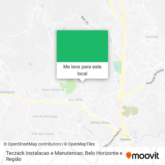 Teczack Instalacao e Manutencao mapa