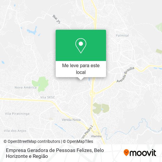 Empresa Geradora de Pessoas Felizes mapa