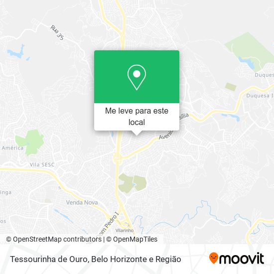 Tessourinha de Ouro mapa