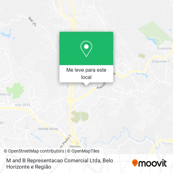 M and B Representacao Comercial Ltda mapa