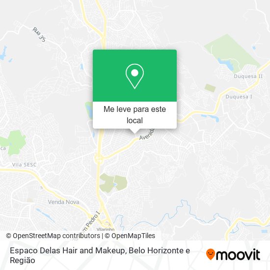 Espaco Delas Hair and Makeup mapa