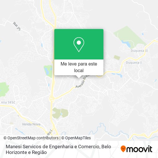 Manesi Servicos de Engenharia e Comercio mapa