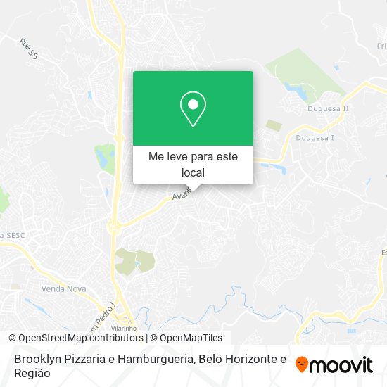 Brooklyn Pizzaria e Hamburgueria mapa