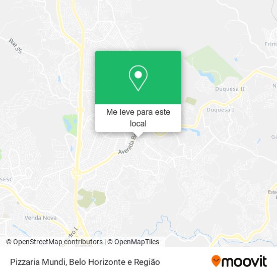 Pizzaria Mundi mapa