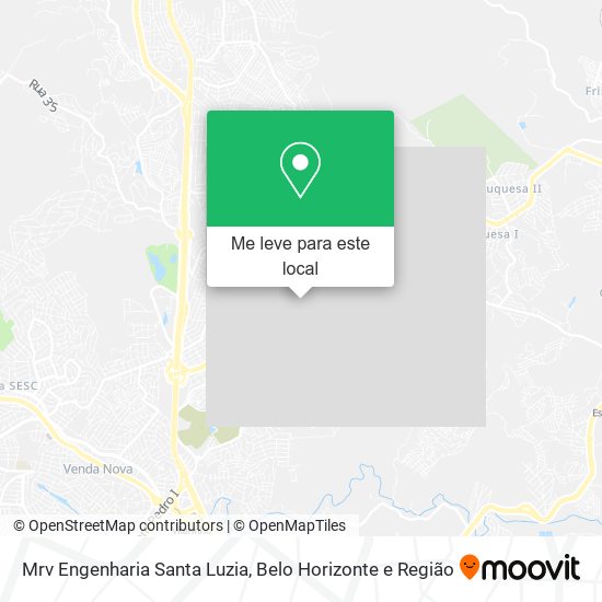 Mrv Engenharia Santa Luzia mapa