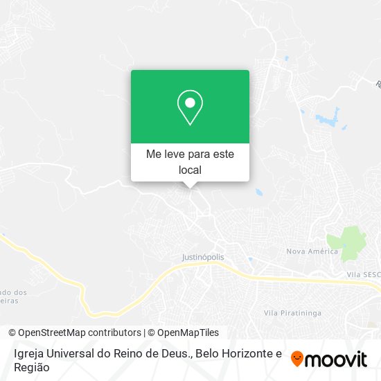 Igreja Universal do Reino de Deus. mapa