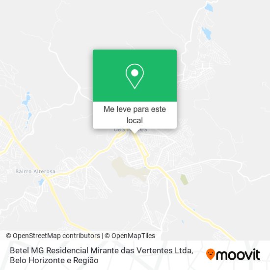 Betel MG Residencial Mirante das Vertentes Ltda mapa