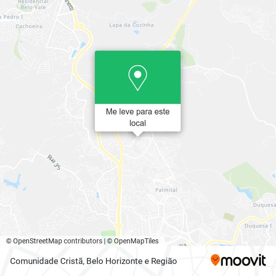 Comunidade Cristã mapa