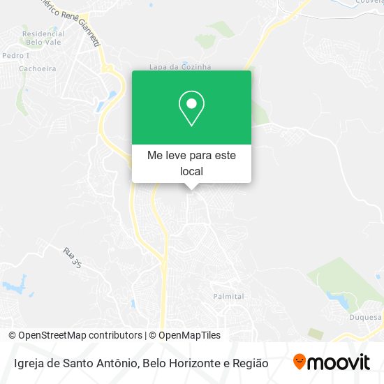 Igreja de Santo Antônio mapa