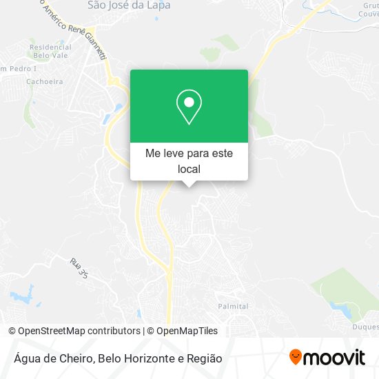 Água de Cheiro mapa