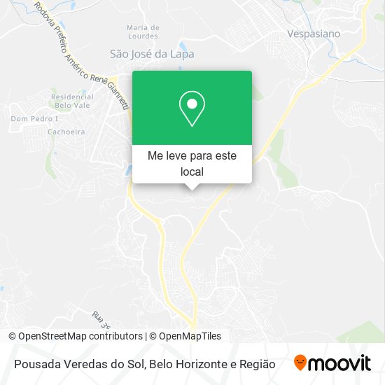 Pousada Veredas do Sol mapa