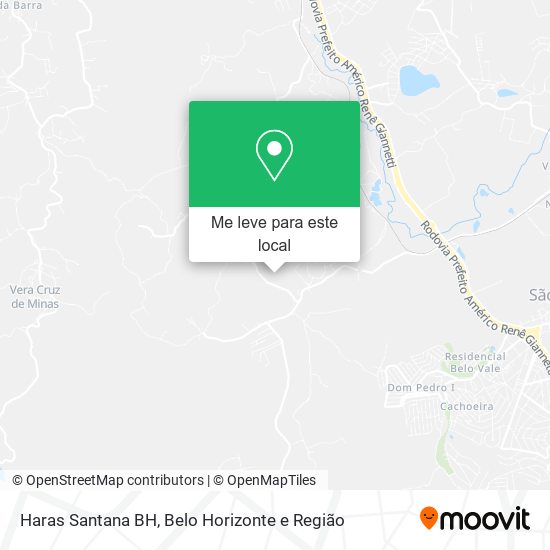 Haras Santana BH mapa