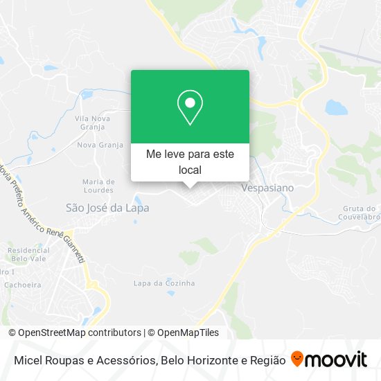 Micel Roupas e Acessórios mapa