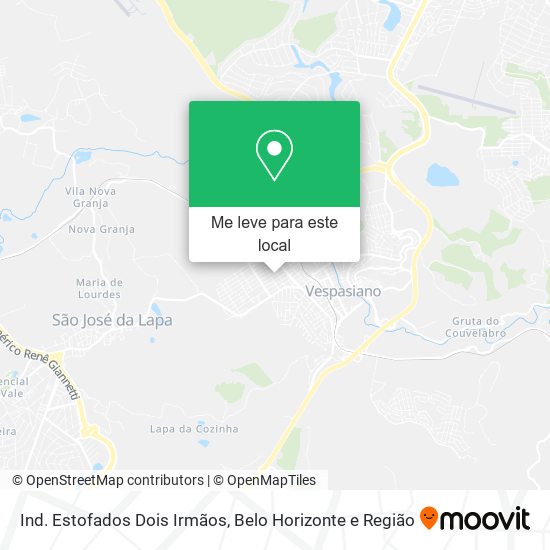 Ind. Estofados Dois Irmãos mapa