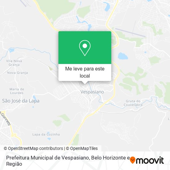 Prefeitura Municipal de Vespasiano mapa