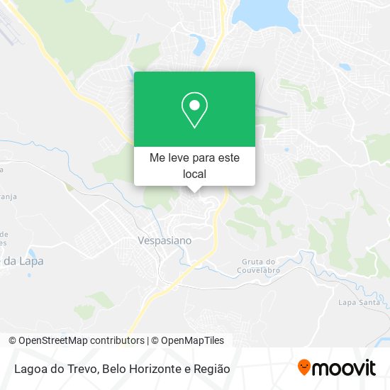 Lagoa do Trevo mapa