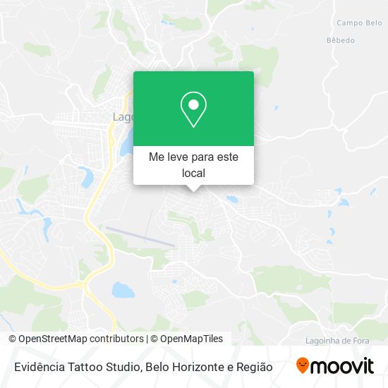 Evidência Tattoo Studio mapa